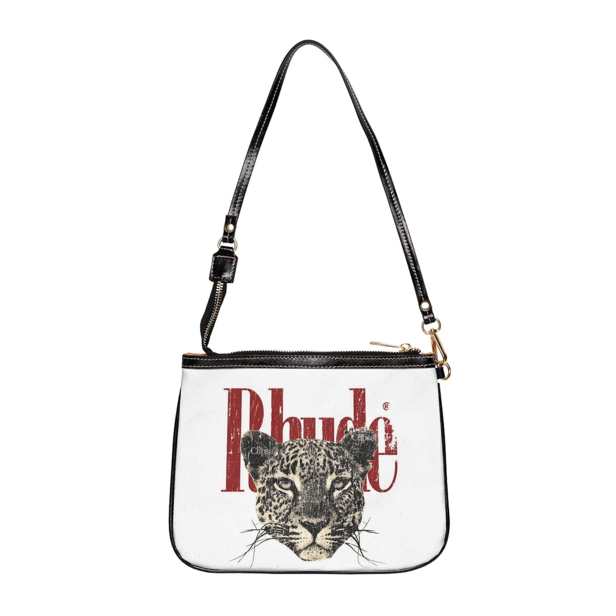 Chic Small Shoulder Bag with Leopard Design