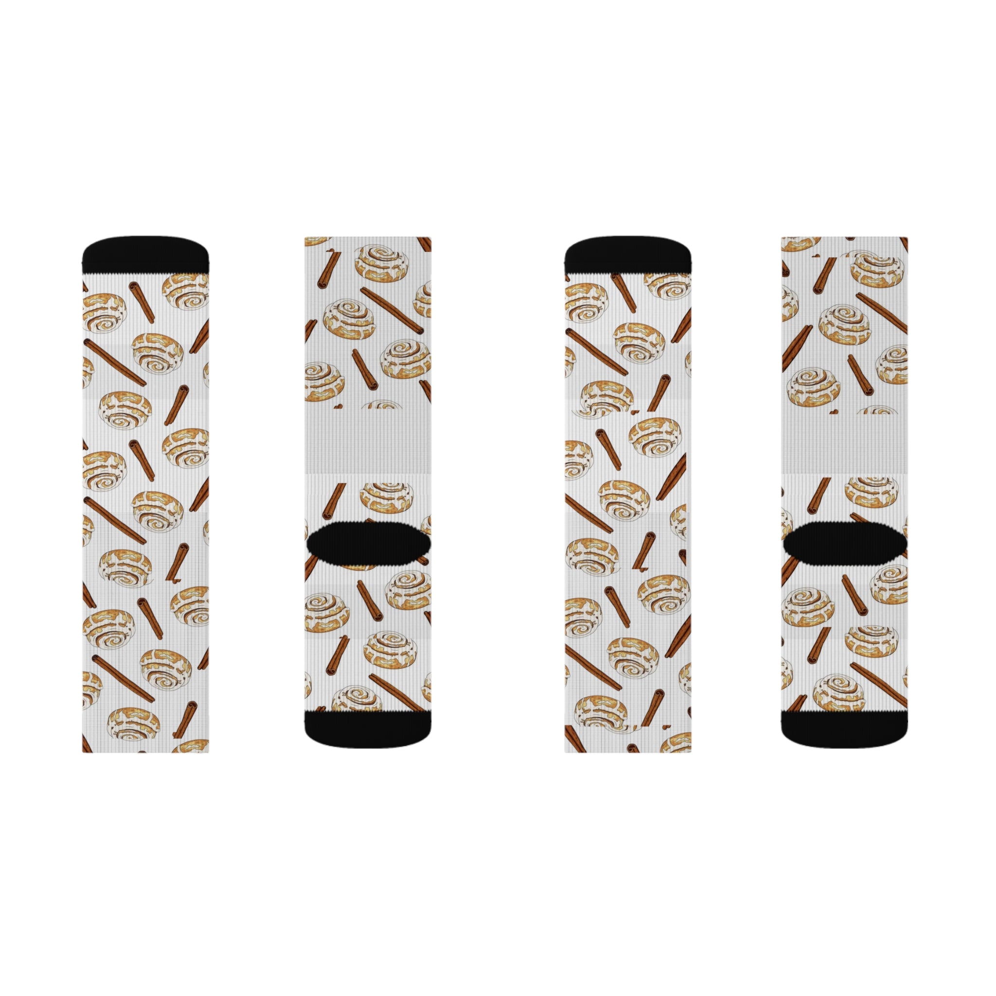 Cinnamon Roll Socks | Cozy Socks, Foodie Gift, Fun Sockwear, Cute Accessories, Baking Lover Gift