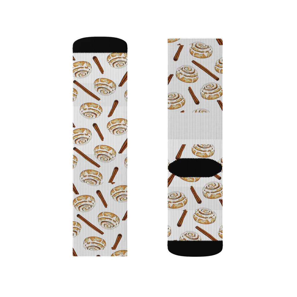 Cinnamon Roll Socks | Cozy Socks, Foodie Gift, Fun Sockwear, Cute Accessories, Baking Lover Gift