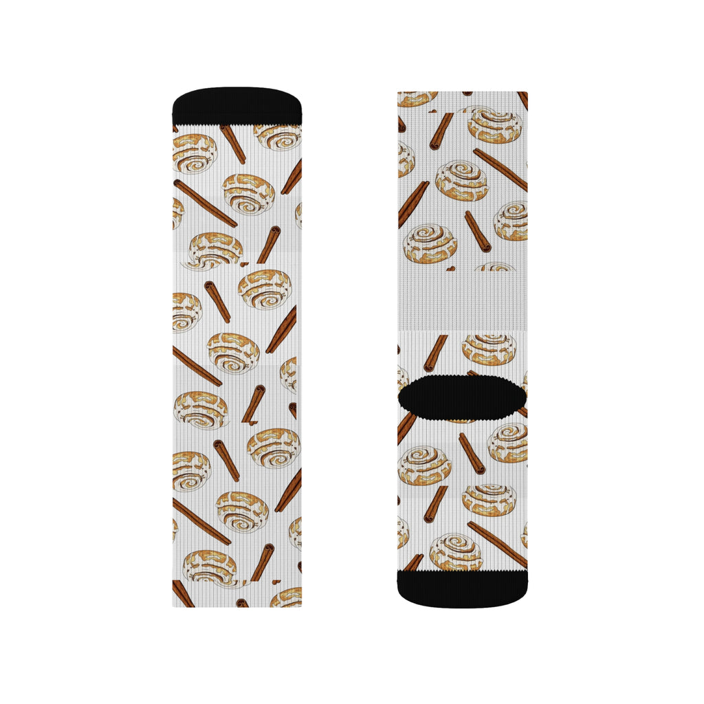 Cinnamon Roll Socks | Cozy Socks, Foodie Gift, Fun Sockwear, Cute Accessories, Baking Lover Gift