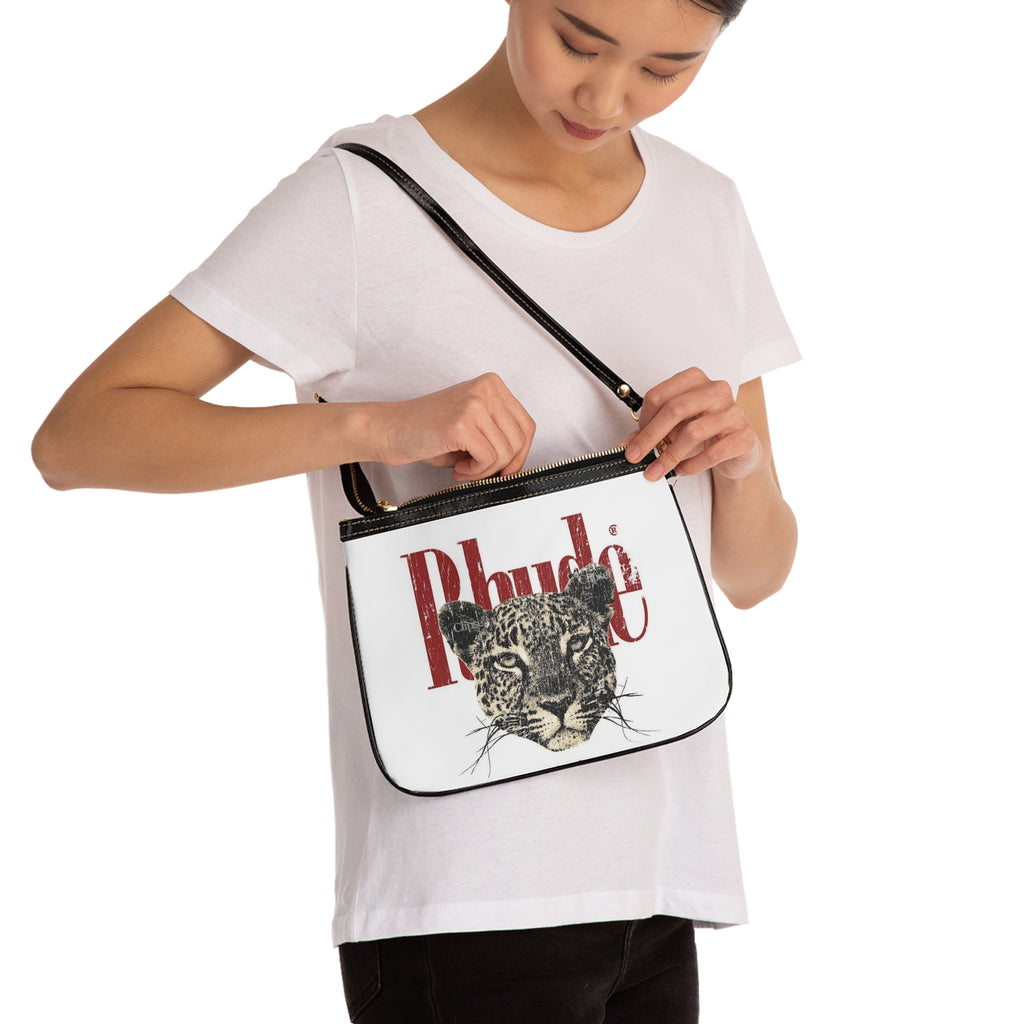 Chic Small Shoulder Bag with Leopard Design