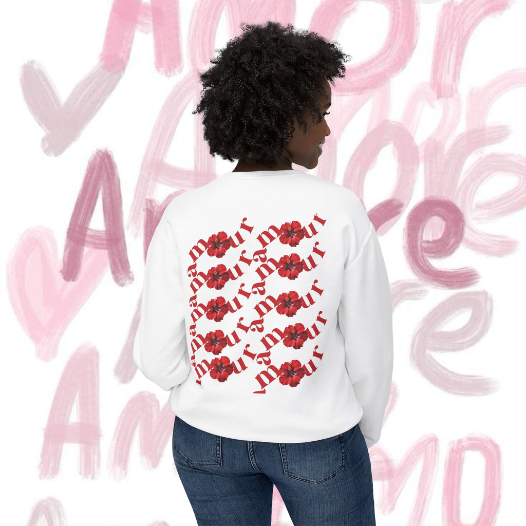 Artistic Floral Crewneck Sweatshirt