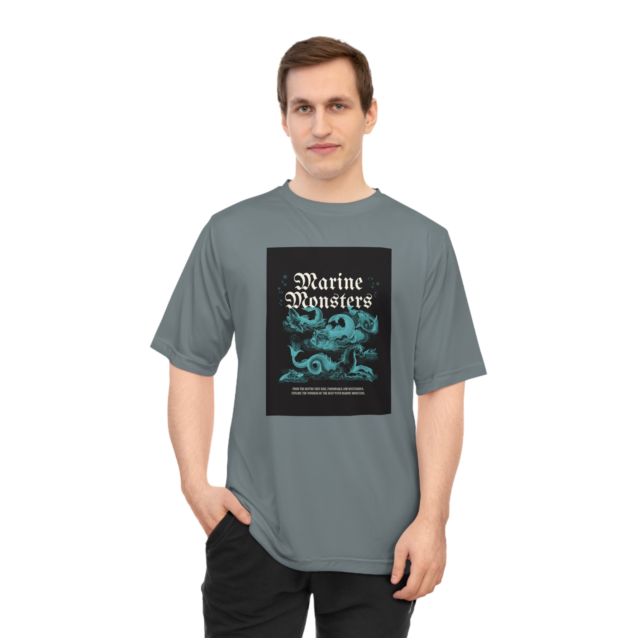 Marine Monsters Unisex Performance T-Shirt, Graphic Tee for Ocean Lovers, Casual Wear, Beach Days, Gift for Adventurers, Everyday Comfort