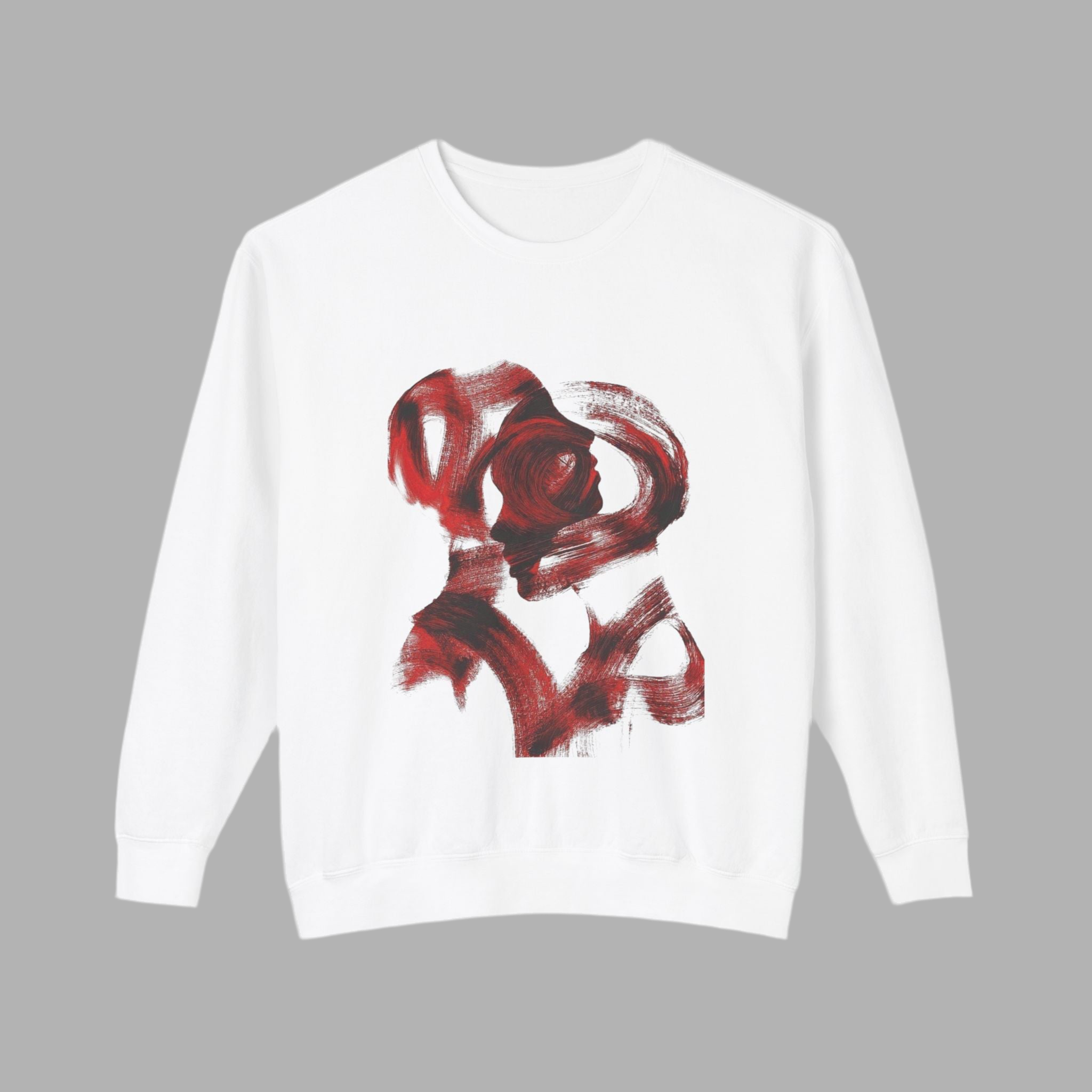Artistic Floral Crewneck Sweatshirt