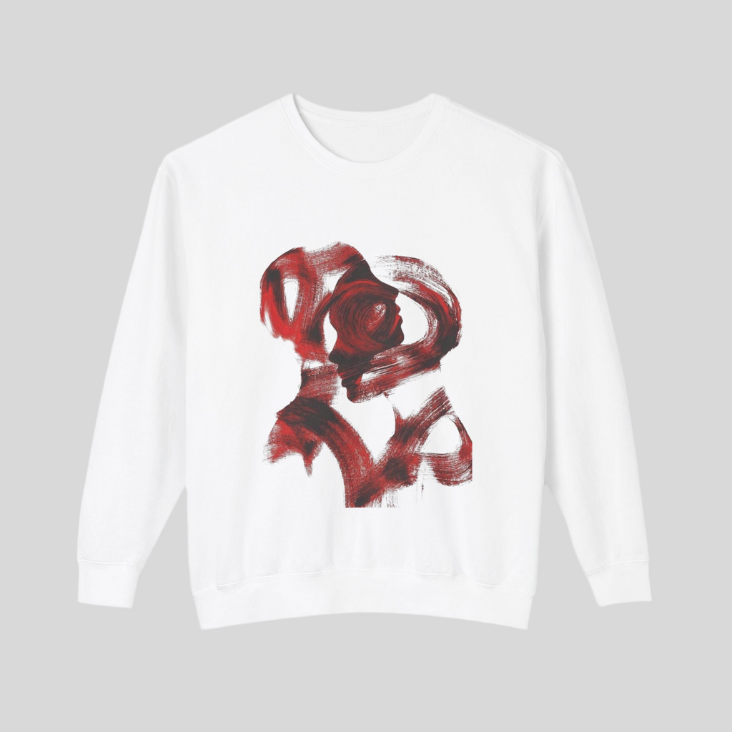 Artistic Floral Crewneck Sweatshirt