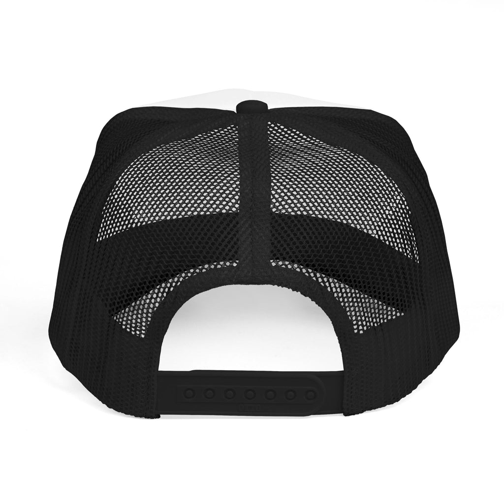 Stylish Foam Trucker Hat with Heart Embroidery
