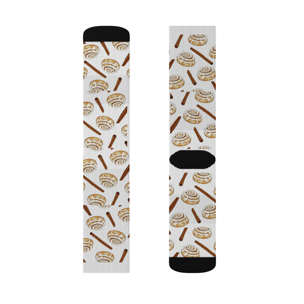 Cinnamon Roll Socks | Cozy Socks, Foodie Gift, Fun Sockwear, Cute Accessories, Baking Lover Gift