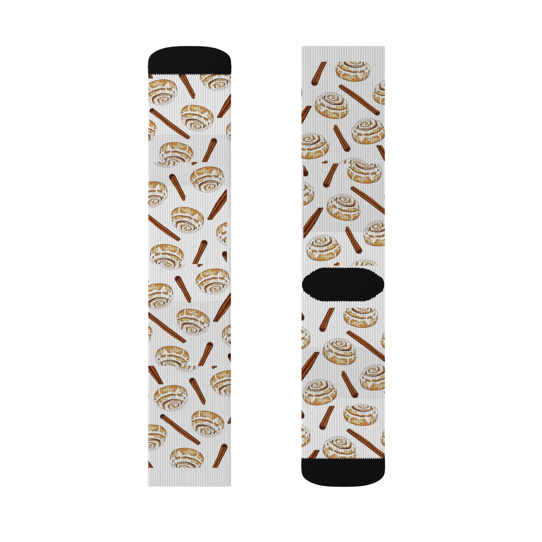 Cinnamon Roll Socks | Cozy Socks, Foodie Gift, Fun Sockwear, Cute Accessories, Baking Lover Gift