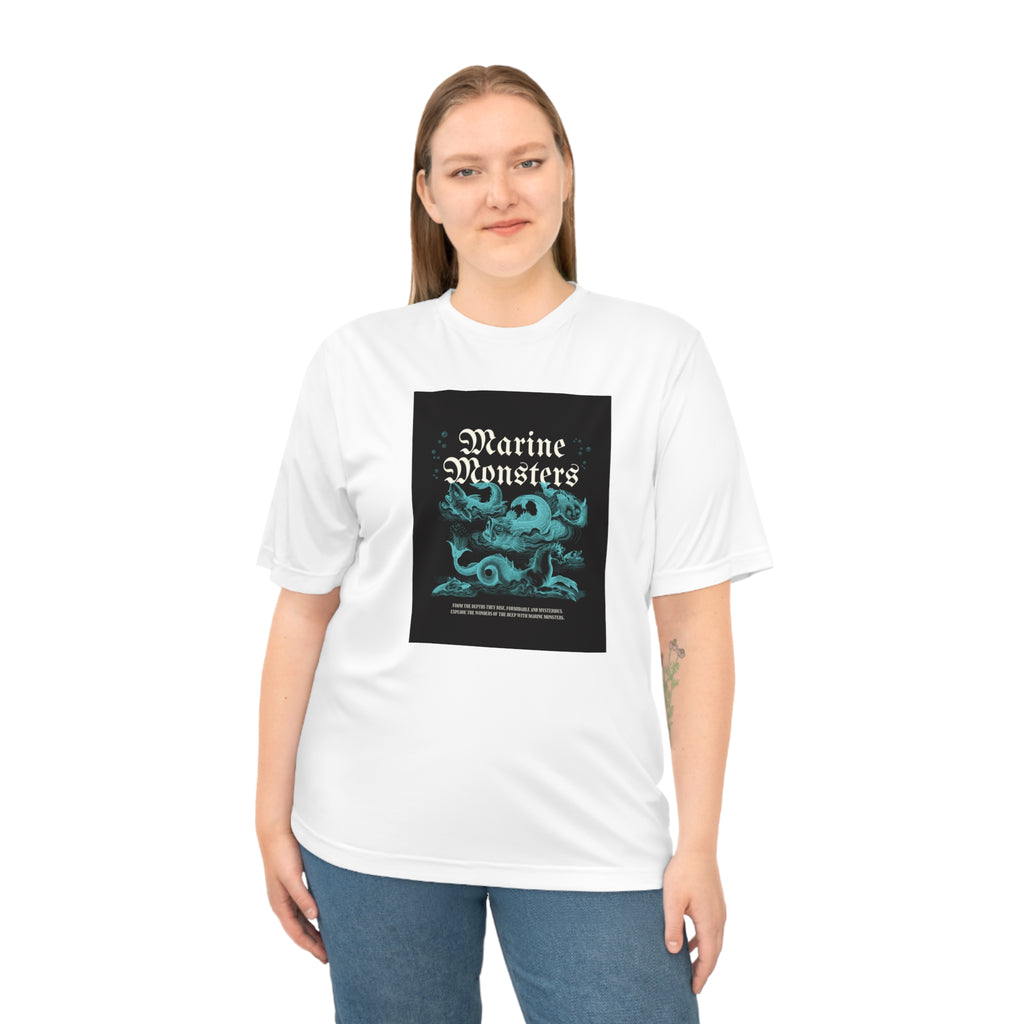 Marine Monsters Unisex Performance T-Shirt, Graphic Tee for Ocean Lovers, Casual Wear, Beach Days, Gift for Adventurers, Everyday Comfort