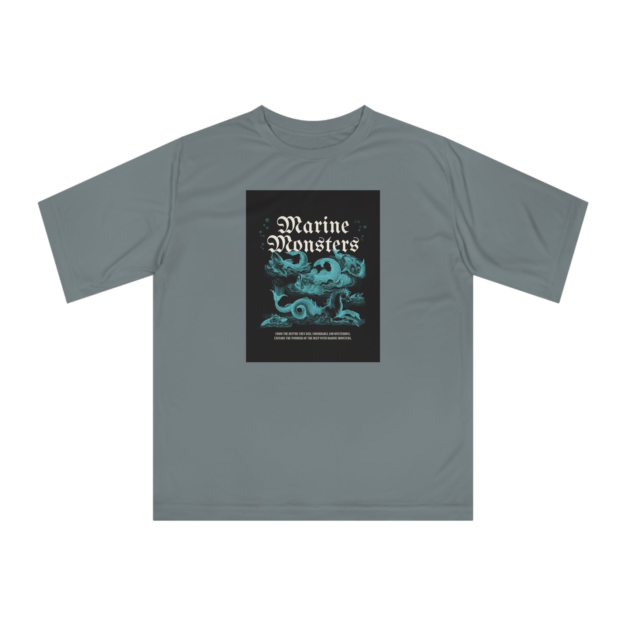 Marine Monsters Unisex Performance T-Shirt, Graphic Tee for Ocean Lovers, Casual Wear, Beach Days, Gift for Adventurers, Everyday Comfort