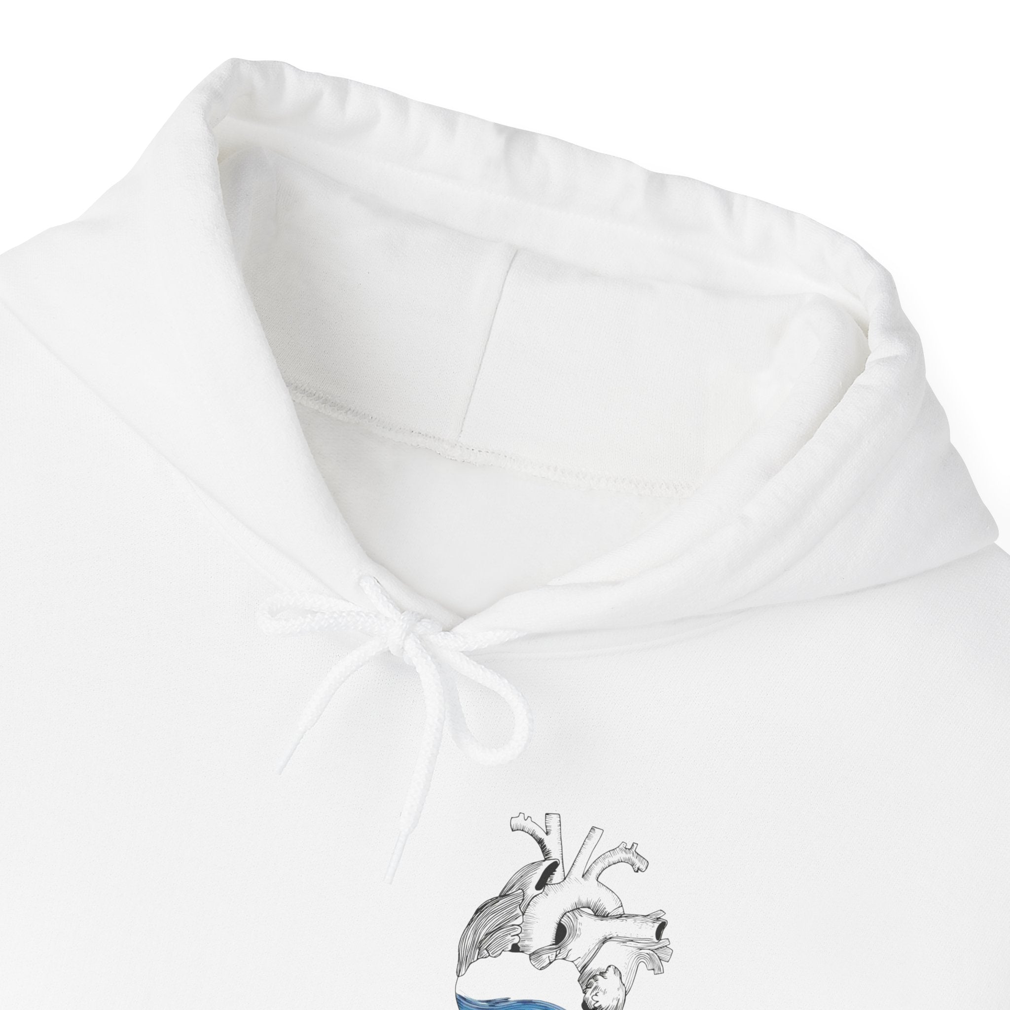 Cozy Ocean Waves Hooded Sweatshirt - Unisex Sweatshirt for Beach Lovers