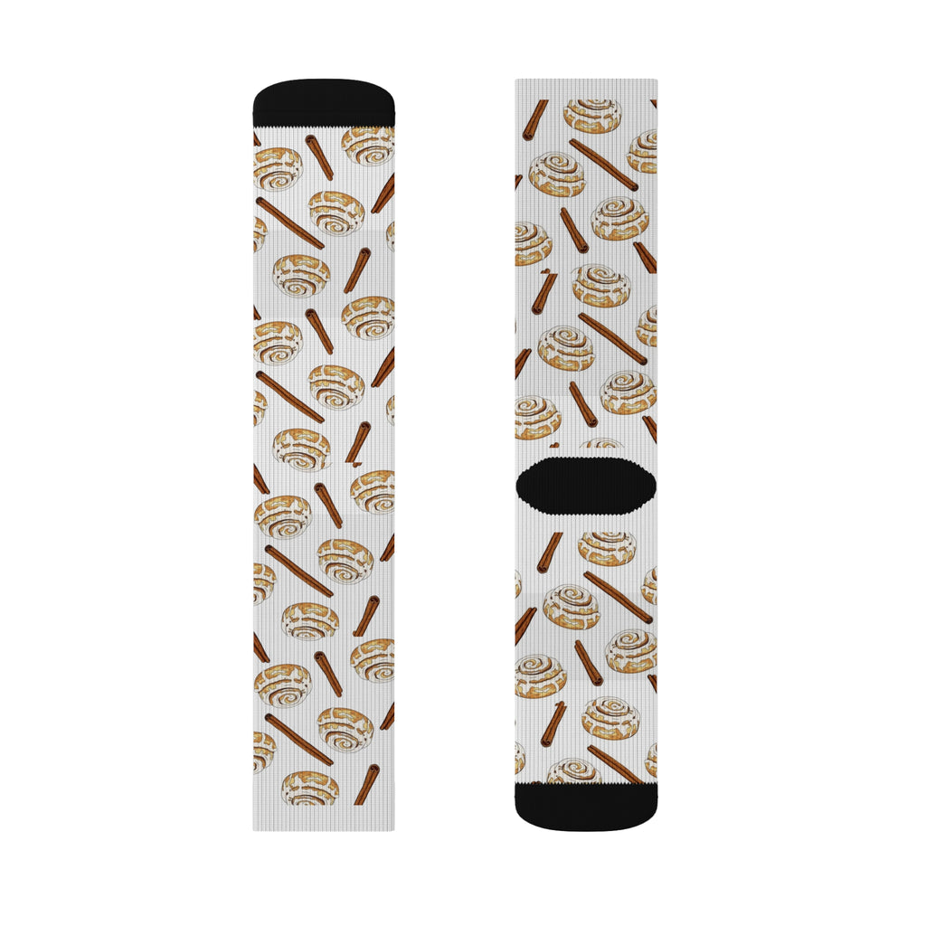 Cinnamon Roll Socks | Cozy Socks, Foodie Gift, Fun Sockwear, Cute Accessories, Baking Lover Gift