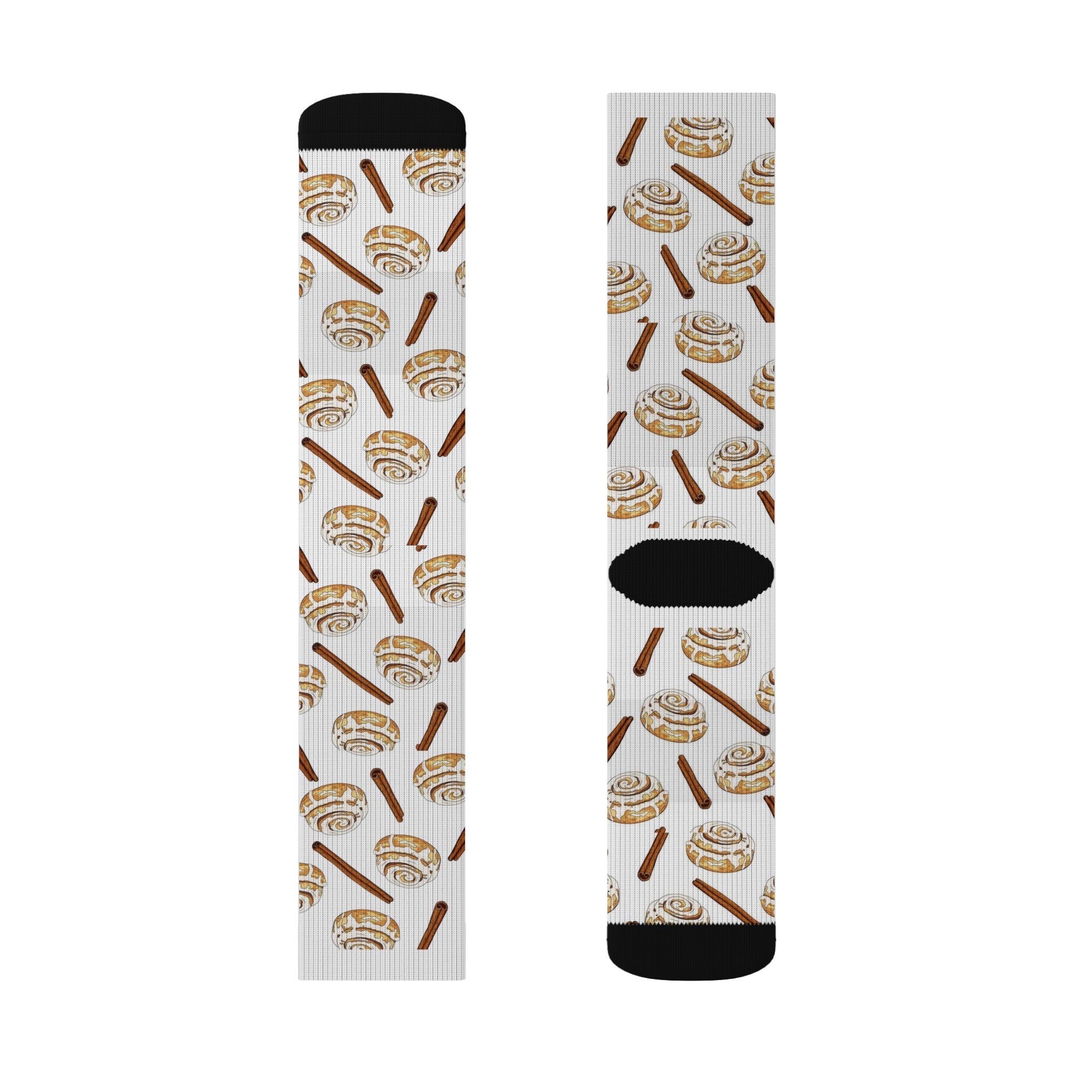 Cinnamon Roll Socks | Cozy Socks, Foodie Gift, Fun Sockwear, Cute Accessories, Baking Lover Gift